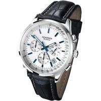 Sekonda Mens Black Strap Chronograph Watch 3461