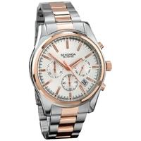 Sekonda Mens Two Tone Chronograph Watch 3486