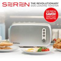 Seren Toaster & Metallic Silver Cover Tray