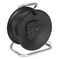 Sealey CR50/1.5 Cable Reel 50mtr 4 x 230V Heavy-duty Thermal Trip