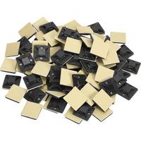Sealey CTM2020B Self-Adhesive Cable Tie Mount 20 x 20mm Black Pack...