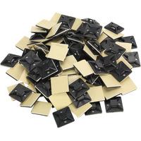 sealey ctm3030b self adhesive cable tie mount 30 x 30mm black pack