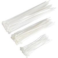 Sealey CT75W Cable Ties Assorted White Pack Of 75