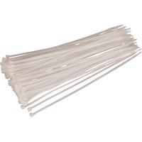 sealey ct30048p100w cable ties 300 x 48mm white pack of 100