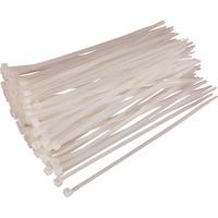 sealey ct20048p100w cable ties 200 x 48mm white pack of 100