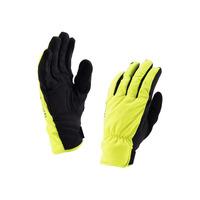 sealskinz brecon gloves blackhi vis yellow xl