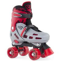 sfr hurricane adjustable quad roller skates red