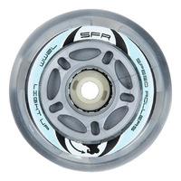 SFR Light Up Inline Skate Wheels - Silver (Pack of 4)