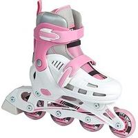 SFR Cyclone White/Pink Kids Adjustable Inline Skates