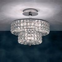 SF810171/05/CH Dijon 5 Lt Flush Crystal Ceiling Fitting