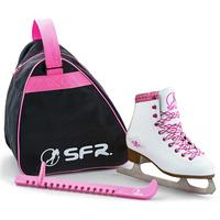 sfr junior figure ice skate pack white