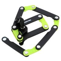 Shearing Resistant Steel Folding Bicycle Lock with Lock Cage