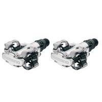 Shimano PDM520 Clipless SPD Mountain Bike Pedals SILVER without Cleats