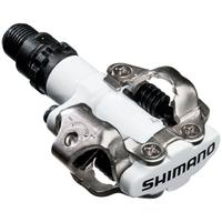 shimano m520 spd mtb pedals white