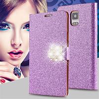 Shiny Diamond Full PU Leather Case Cover With Safe Buckle Cell Phone Bling Case For Samsung Galaxy Note 3/Note 4/Note 5