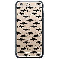 Shark Pattern Cartoon TPUPC Soft Case Back Cover Transparent Cover For Apple iPhone 6s 6 Plus SE/5s/5