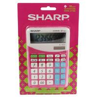 sharp elm332bpk desktop calculator pink