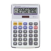 sharp el334fb semi desktop calculator