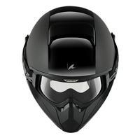 shark vancore dual black motorcycle helmet