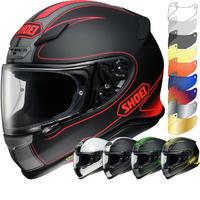 shoei nxr flagger motorcycle helmet amp visor