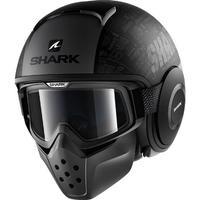 shark drak tribute rm open face motorcycle helmet with goggle amp mask ...