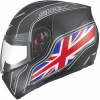 Shox Axxis Identity UK Matt Black Motorcycle Helmet