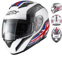 Shox Axxis Identity Motorcycle Helmet