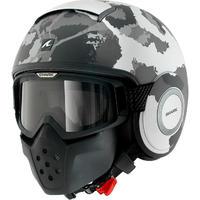 shark drak kurtz open face motorcycle helmet with goggle amp mask kit