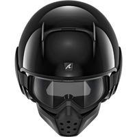 shark drak blank open face motorcycle helmet with goggle amp mask kit