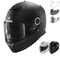 Shark Spartan Blank Motorcycle Helmet & Visor