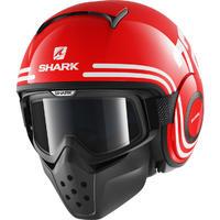 Shark Drak 72 Open Face Motorcycle Helmet with Goggle & Mask Kit