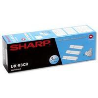 sharp ux93cr ink film ribbon triple pack