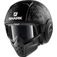 Shark Drak Sanctus Open Face Motorcycle Helmet with Goggle &amp; Mask Kit