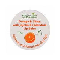 shealife orange shea with jojoba calendula lip balm