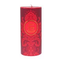 Shearer Candles Cranberry & Ginger Patterned Pillar Candle