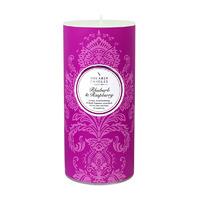 Shearer Candles Rhubarb & Raspberry Patterned Pillar Candle