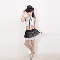 Shall We Jazz Performance Outfits Children Performance Polyester Sequins Outfit(More Colors) Kids Dance Costumes