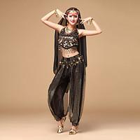 Shall We Belly Dance Outfits Women Performance Chiffon Sequins Dance Costumes