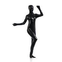 shiny zentai suits ninja zentai cosplay costumes black solid leotardon ...