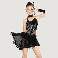 Shall We Latin Dance Children Polyester/Lycra (Dress/Neckwear/Bracelet)Costumes