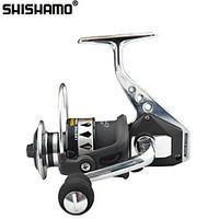 SHISHAMO Full Metal Body 4.7:1, 121 Ball Bearings with One Way Clutch Spinning Reel, Left Right Hand Exchangble