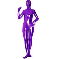 Shiny Zentai Suits Ninja Zentai Cosplay CostumesRed / Purple / Golden / Silver / White / Black / Pink / Green / Blue / Sky Blue / Gray /