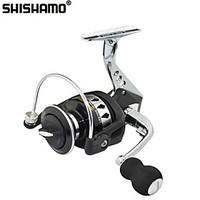 SHISHAMO Full Metal Body 5.5:1, 121 Ball Bearings with One Way Clutch Spinning Reel, Left Right Hand Exchangble