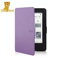 shy bear 6 inch slim style leather cover case for amazon new kindle 20 ...