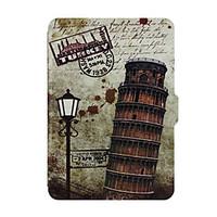 shy bear 6 inch leather cover print case for amazon new kindle touch 2 ...