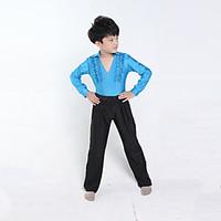 Shall We Latin Dance Performance Outfits Boy Performance Polyester Outfit(More Colors) Kids Dance Costumes