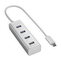 Sharkoon 4 Port USB 3.0 C Alu Hub silver