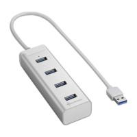 Sharkoon 4 Port USB 3.0 Hub Aluminium silver