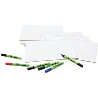 Show-me A4 Rigid MDF Plain Dry Wipe Boards pack of 10