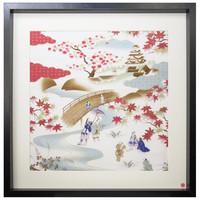 Shogun Designs Textile Screen Print - Osaka Castle